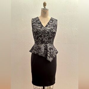 Black Enfocus Studio Dress w/ Silver Accents